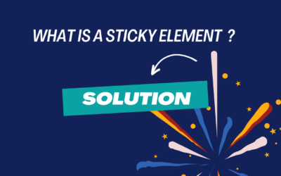 What is a sticky element and how to resolve problem creating it?