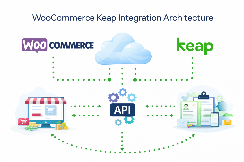 woocommerce keap infusionsoft api integration workflow
